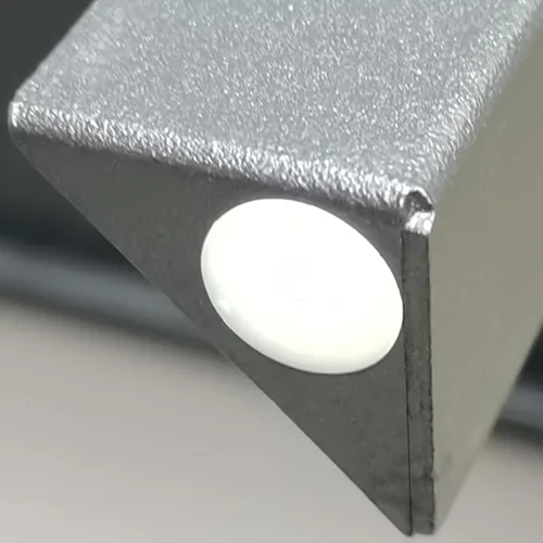 Vista 8 de FixtureDisplays® Mesita de noche de metal negro de 2 niveles, 14 pulgadas de ancho x 11 pulgadas de profundidad x 17 pulgadas de alto, elevador