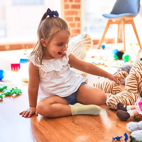 Vista 6 de 12 paquetes de calcetines antideslizantes para niños y bebés con agarres, 1-7 años, calcetines de algodón para tobillo para niños y niñas