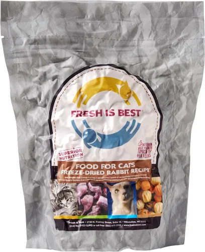 Vista 16 de Fresh Is Best Alimento liofilizado de carne de res para gatos, alimento crudo para gatos y felinos adultos, carne de res liofilizada con alto