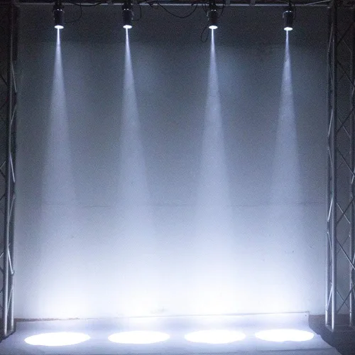 Vista 9 de la bola del disco de 12w RGBW enciende la luz de la bola del espejo, luces del punto del punto del disco del proyector de Pinpoint Dj Pinspot DMX