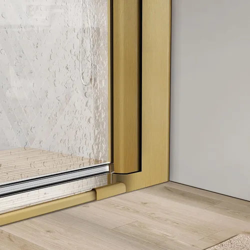 Vista 6 de Puerta de ducha de baño, puerta de ducha de vidrio templado sin marco, panel de ducha de 28" de ancho x 72" de alto, puerta de ducha batiente simple