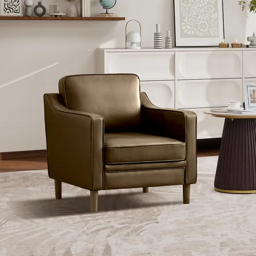 Vista 80 de Kingfun Sofá en Forma de L de 88", Sofá Seccional de Chenilla, Sofás Modernos de Mediados de Siglo con Marco de Madera Maciza para Sala de Estar