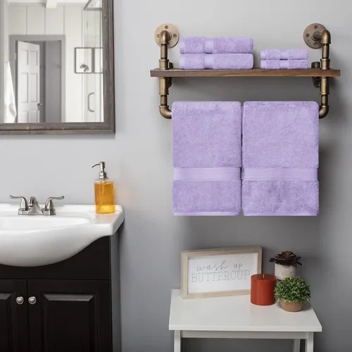 Vista 24 de BNM Toallas de Algodón Egipcio de Peso Pesado, Ideales para Baño, Ducha, Spa, Hotel, 800 GSM, Toallas Faciales/de Aseo, Toallas de Mano, Toallas
