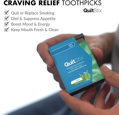 Vista 6 de Palillos de dientes para aliviar el antojo con hormigueo activador para reemplazar cigarrillos, dejar de fumar, vapear, mantiene la boca limpia