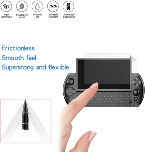 Vista 4 de MIHENCE Protector de pantalla compatible con GPD Win 4, película protectora PET Premium Real HD compatible con GPD Win consola de juegos portátil