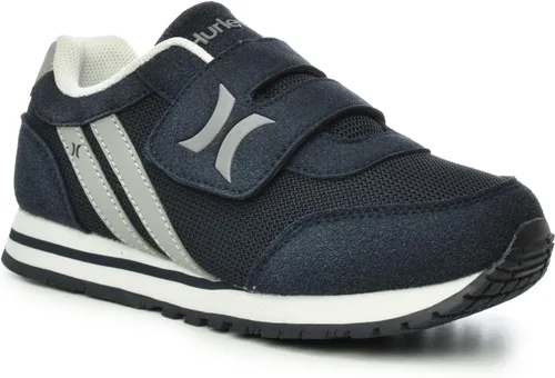 Vista 3 de Hurley Tenis unisex con cierre de velcro para niños, para correr y caminar, tenis de moda para niños pequeños, niños pequeños y niños grandes