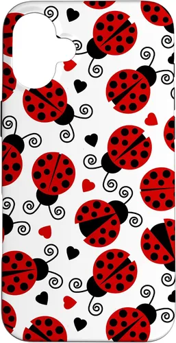 Vista 23 de Carcasa para iPhone 17 de mariquitas y corazones