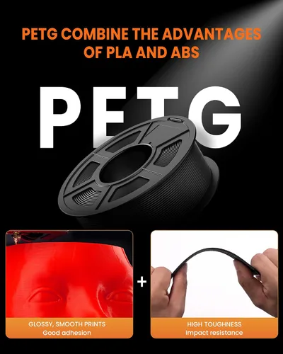 Vista 2 de TECBEARS Filamento PETG 1.75, paquete de 4.4 lbs, Multi T2506