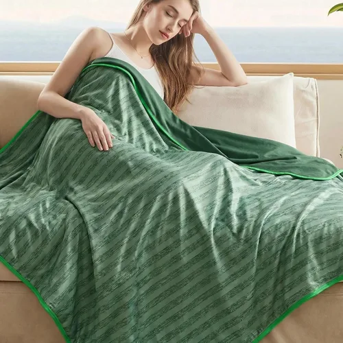 Vista 18 de Guohaoi - Manta refrescante de enfriamiento para personas que duermen con calor, fibra Arc-Chill Q-Max >0.5, 100% Certificada Oeko-Tex, ligera