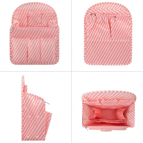 Vista 2 de Surblue Organizador de mochila con forro de inserción para colgar mochila de viaje y bolsillo de inserción, divisor de alta capacidad, organizador