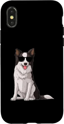 Vista 5 de Border Collie With Sunglasses Funny Border Collie Owner Dog Case for iPhone 16
