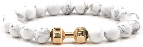 Vista 18 de Pulsera de mancuernas negra hecha a mano, para gimnasio, hermanos, fitness, piedra volcánica, piedra de lava volcánica, ajustable, pulsera