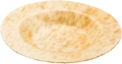 Vista 2 de Restaurantware Platos de bambú de 3.5 x 3.5 pulgadas, 100 bandejas sostenibles, bandejas redondas desechables de bambú para servir sushi, duraderas