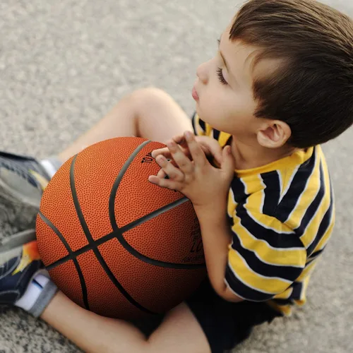 Vista 3 de Baloncesto grabado de 29.5 pulgadas, pelota de juego personalizada para interiores y exteriores para hijo y nieto, nunca perderás, regalo de aliento
