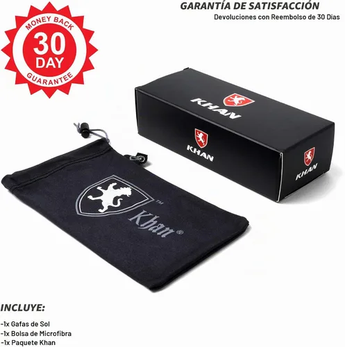 Vista 7 de Khan Shuttle - Gafas de sol de una pieza con escudo Negro dorado