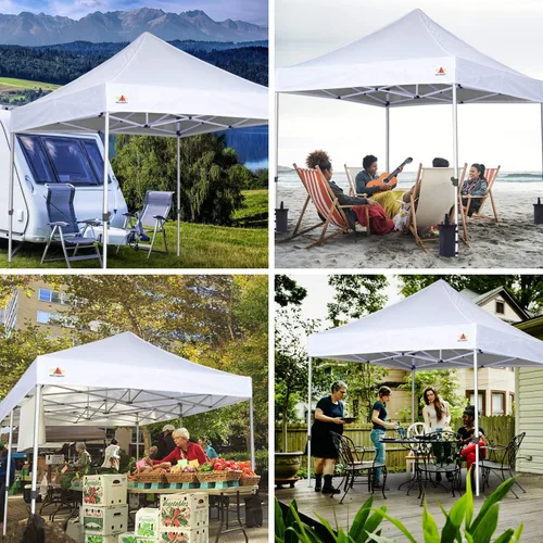 Vista 6 de ABCCANOPY Commercial Pop Up Canopy Tent 10x10 Premium-Series, Black
