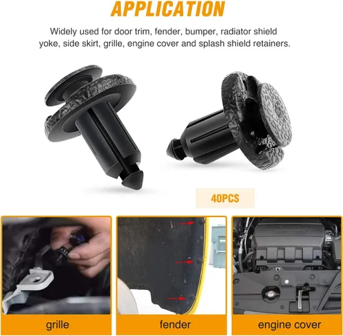 Vista 35 de GOOACC Juego de tornillos para placa de matrícula, tornillos de acero inoxidable con tuercas de nylon para sujetar placas de matrícula delanteras