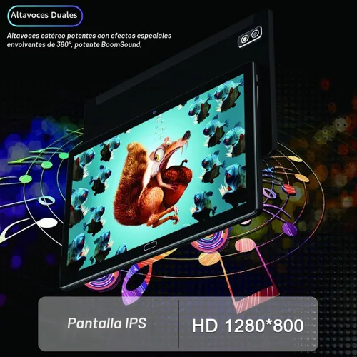 Vista 3 de Tableta Android 13 de 10 pulgadas, tableta 2 en 1 con 4+64/512 GB de almacenamiento Octa-Core, compatible con tarjeta SIM dual 4G con teclado