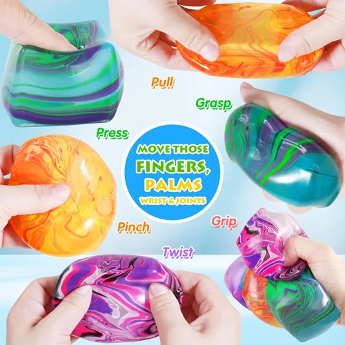 Vista 4 de Juguetes Fidget Cubo Blando Antiestrés, Pelotas Antiestrés para Niños y Adultos Juguetes Blandos Alivio del Estrés, Pelotas de Azúcar de Cubo Blando