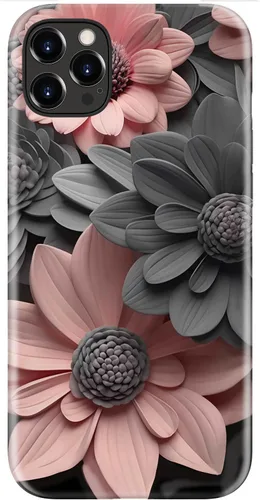 Vista 70 de LUMARKE Funda para iPhone 14/iPhone 13, lindo Y2K floral, carga inalámbrica Mosaico Tortuga Shell