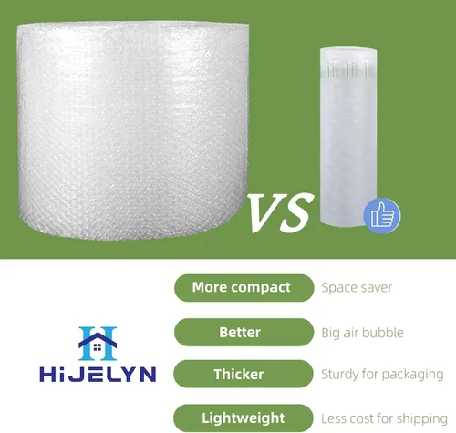 Vista 4 de Rollo de Envoltura Acolchada de Burbujas Protector Inflable para Envío de Botellas, Almohadas de Aire para Envío Burbujas de Aire de Gran