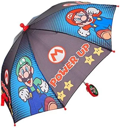 Vista 2 de Super Mario Paraguas palo para niñas, talla única