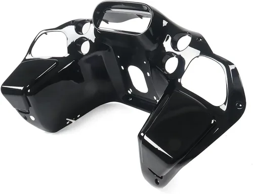 Vista 3 de Carenado interior de plástico ABS de inyección negro brillante compatible con Harley Touring Road Glide FLTR 1998-2013