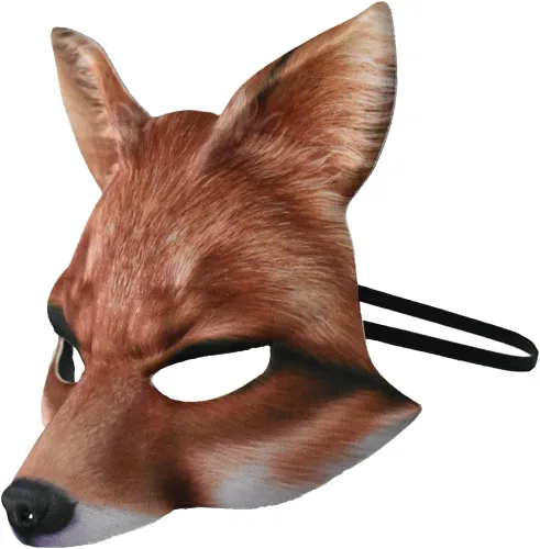 Vista 3 de Máscara de disfraz de animal con estampado realista