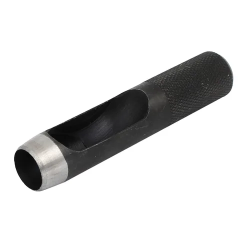 Vista 6 de uxcell Perforador hueco de la caña moleteada del metal del diámetro de 3.3 ft m para la correa de la junta de cuero