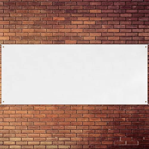 Vista 29 de Zonon Pancartas grandes en blanco y letreros de tela Oxford de poliéster para decorar con cuerda colgante para pared interior y exterior, carteles