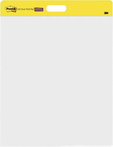 Vista 8 de Post-it Esterilla de pared con tiras de comando, 20 x 23 pulgadas, color blanco, 20 hojasesterillas, Blanco Paquete de 2