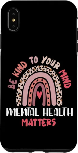 Vista 11 de iPhone 16 Mental Health Matters Rainbow Be Kind To Your Own Mind Case