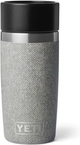 Vista 27 de YETI Rambler - Botella de viaje de 8 onzas, acero inoxidable, aislada al vacío con tapa a prueba de fugas, color negro