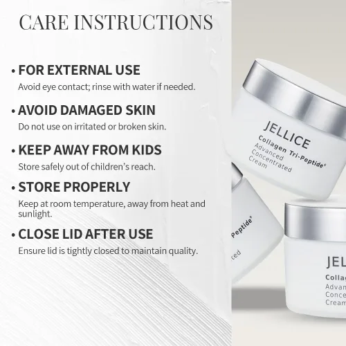 Vista 7 de JELLICE Crema facial avanzada de colágeno – Innovación japonesa en el cuidado de la piel con tripéptidos de colágeno, ácido hialurónico