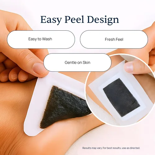 Vista 6 de Simple Promise - Almohadillas de limpieza profunda para pies Xitox - Apoya el sueño reparador y ayuda a eliminar la tensión - Ingredientes herbales