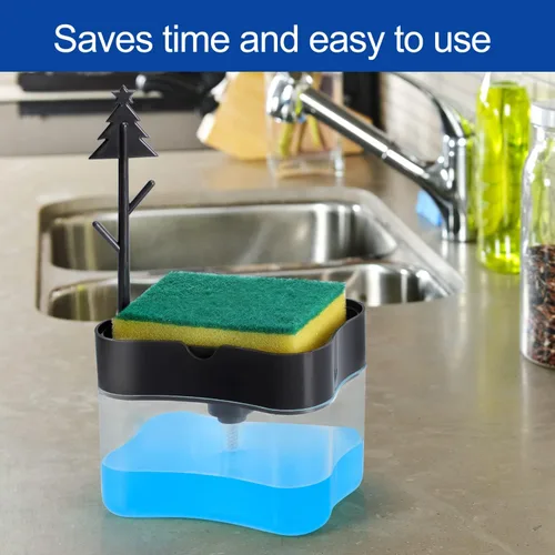 Vista 3 de Dispensador de jabón para platos de alta calidad, dispensador de jabón de cocina para encimera, dispensador de jabón para lavar platos de fregadero