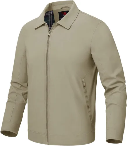 Vista 19 de Rdruko Chaquetas ligeras para hombre Cortavientos de primavera y otoño Chaquetas ligeras Casuales y elegantes con bolsillos