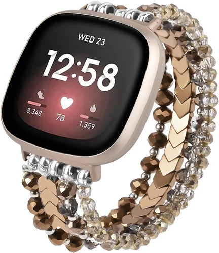 Vista 11 de MOFREE Bracelet Compatible with Fitbit Versa 3/Versa 4 Bands/Fitbit Sense/Sense 2 Bands for Women