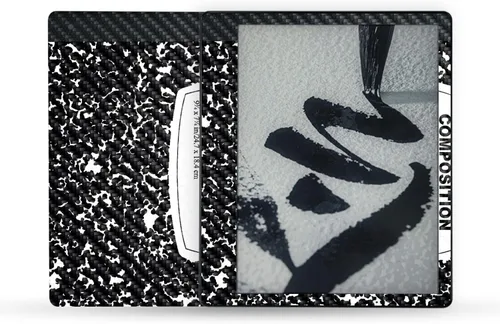 Vista 73 de MightySkins - Skin de fibra de carbono compatible con Amazon Kindle Scribe (2022) - Andrómeda Acabado de fibra de carbono texturizado protector