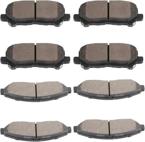 Vista 27 de SCITOO - Juego de pastillas de freno de cerámica, 8 pastillas de freno para BMW 740i 1995, 1997-2001, BMW 740i, 1995-2001 para BMW 740iL, 2000-2003
