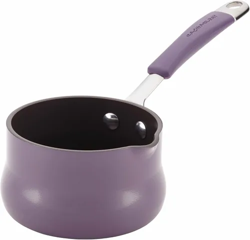 Vista 12 de Rachael Ray Cucina - Calentador de mantequilla antiadherente/cacerola pequeña, 0.75 cuartos de galón, azul agave