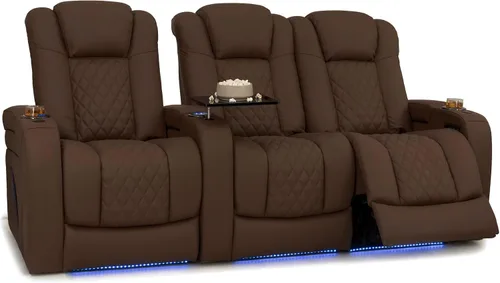 Vista 55 de Seatcraft Virtuoso 365 - Asiento de cine en casa (3 unidades), color ébano