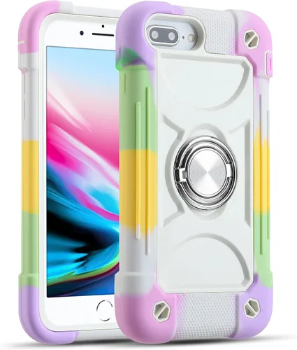 Vista 45 de MARKILL Compatible con iPhone Se3/iPhone Se2, Funda para iPhone 6/6S, Funda para iPhone 7/iPhone 8 de 4.7 Pulgadas con Soporte Anular, Funda