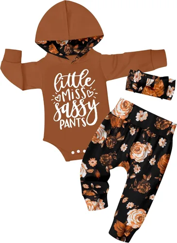 Vista 19 de KANGKANG Conjunto de sudadera con capucha y pantalones de manga larga para bebé recién nacida, para otoño e invierno Blace- Leopardo- Arco