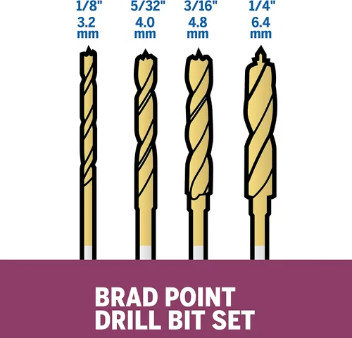 Vista 2 de Dremel 631 - Juego de brocas Brad Point (4 piezas)