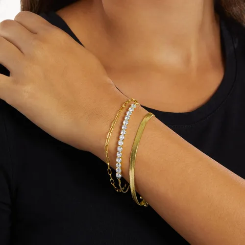Vista 4 de Tienda Essentials 14K Paperclip Chain Bracelet