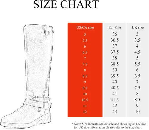 Vista 2 de DREAM PAIRS Botas de equitación hasta la rodilla para mujer de pantorrilla ancha
