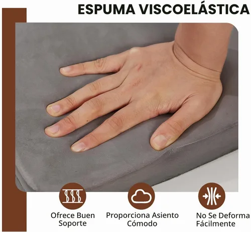 Vista 5 de SINOSSO Juego de 2 cojines de metal con espuma viscoelástica magnética para taburete, cojines de lujo de terciopelo para bar y cafetería, apilables