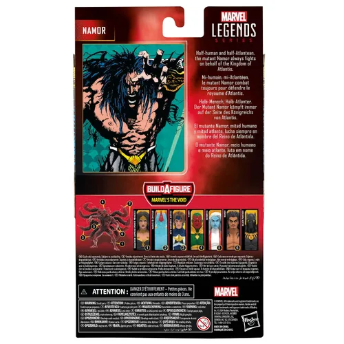 Vista 8 de Marvel Legends Series Namor, Comics Figura de acción coleccionable de 6 pulgadas