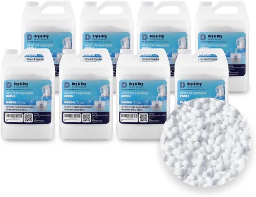 Vista 9 de Dry & Dry Recarga de Perlas Absorbentes de Humedad (1.7 KG) - Sin Fragancia, Recarga de Absorbente de Humedad